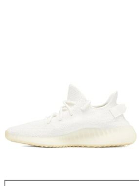 Yeezy Boost 350 V2 Triple White Women's Knit Sneaker- WOMEN 8, YOUTH 6